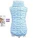 Bro'Bear Cable Knit Turtleneck Sweater for Small Dogs & Cats Knitwear (Blue, X-Large)