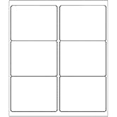 BESTEASY 3 1/3" x 4" Labels Shipping Labels for Laser Inkjet Printers, 6 Up Self Adhesive FBA Address Labels, White Matte Mailing Label Stickers (100 Sheets, 600 Labels)