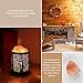 Zanflare Salt Lamp, Pink Salt Lamp, Salt Rock Lamp, Night Light in Fawn Design Metal Basket with Dimmer Switch, for Mother's Day, House Warming, Holiday Gift for Mom