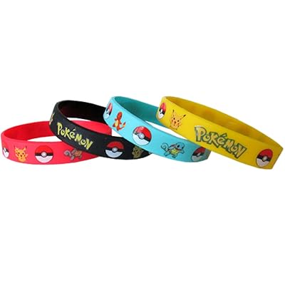 Pokemon Rubber Bracelet Set 4pc