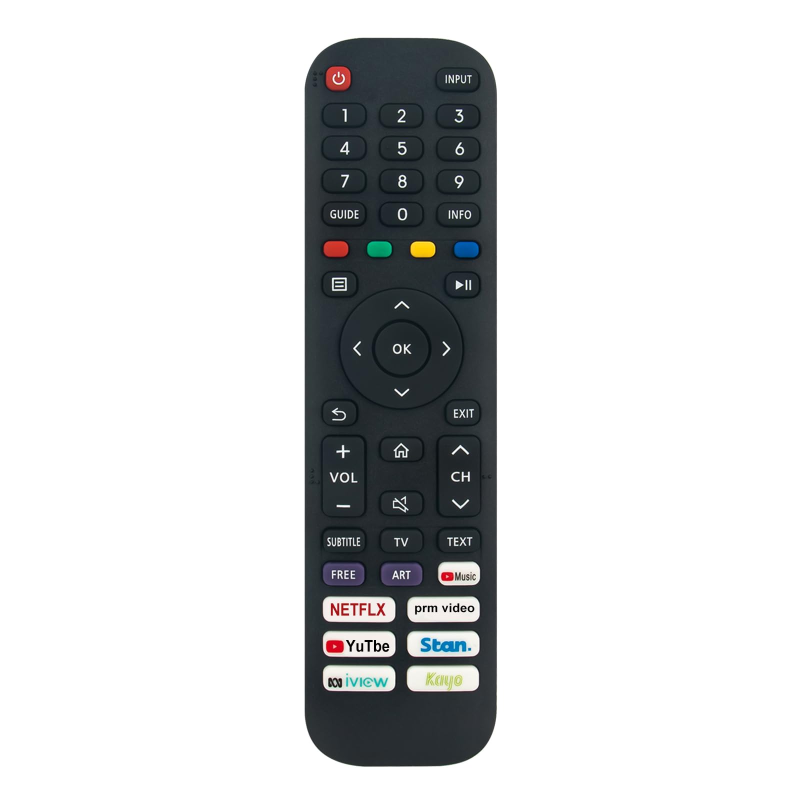 VINABTY EN2AB30H Replacement Remote Compatible with HISENSE LCD TV Remote Control 32A4G 40A4G 50A6G 58A6G 70A6G