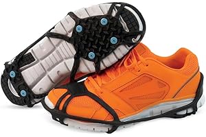 Due North Everyday Pro Traction Aids for Running and Walking on Ice and Snow - Ice Cleat Winter Spikes for Men & Women