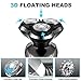 RENPHO Electric Shaver Rotary Razor for Men, Wet & Dry Mens Electric Razors Cordless Beard Trimmer Beard Trimmer Sideburn Trimmer 2 in 1 Shaver USB Rechargeable Waterproof