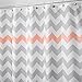 iDesign Fabric Chevron Shower Curtain for Master, Guest, Kids', College Dorm Bathroom, 72