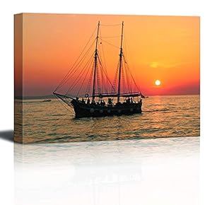Sailboat Return to The Pier at Sunset