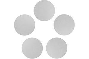 HOSIFIY 5Pcs Aluminum Disc, Diameter 3.14" (80mm) Thickness 0.03"(0.8mm) Round Aluminum Plate, 6061 Aluminum Circle Plates for Crafting, lndustry