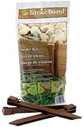 Master Mark Plastics 99310 Terrace Board 10 Inch 10 Pack, Brown Stakes,