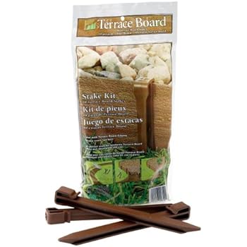 Master Mark Plastics 99310 Terrace Board 10 Inch 10 Pack, Brown Stakes,