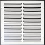 Truaire 170 12X12 Return Air Grille 12-Inch x 12-Inch Sidewall or Ceiling Return Air Grille, White