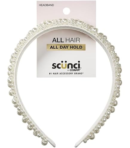 Amazon.com : Cuizhiyu 5PK White Pearl Headbands for Women  display picture 1