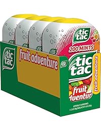 Mentas Tic Tac Botellas de aventura de fruta, 3. 4 onzas (Paquete de 4)