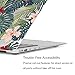 GMYLE MacBook Air 13 Inch Case A1466 A1369 Old Version 2010 2017, Hard Shell Plastic Clear Crystal Glossy Snap On Cover (Tropical Floral)