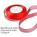 Aneco 100 Yards 22 mm Christmas Ribbon Wide with 25 Yards 15mm Gold Glitter Metallic Sparkle Ribbon Shimmer Sheer Organza Ribbons for Gift Wrap Wedding Christmas Decoration,3 Rolls, Green, Red and Go
