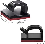 SOULWIT 50 Pcs Self Adhesive Cable Management Clips Cable Orgnizers Sticky Wire view 3