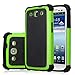 Galaxy S3 Case, Jeylly(TM) [Shock Proof] Scratch Absorbing Hybrid Rubber Plastic Impact Defender Rugged Slim Hard Case Cover Shell for Samsung Galaxy S3 S III I9300 GS3 All Carriers