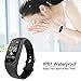 JUSTCOOL Fitness Tracker Heart Rate Monitor Wearable Smart Pedometer Bracelet Bluetooth