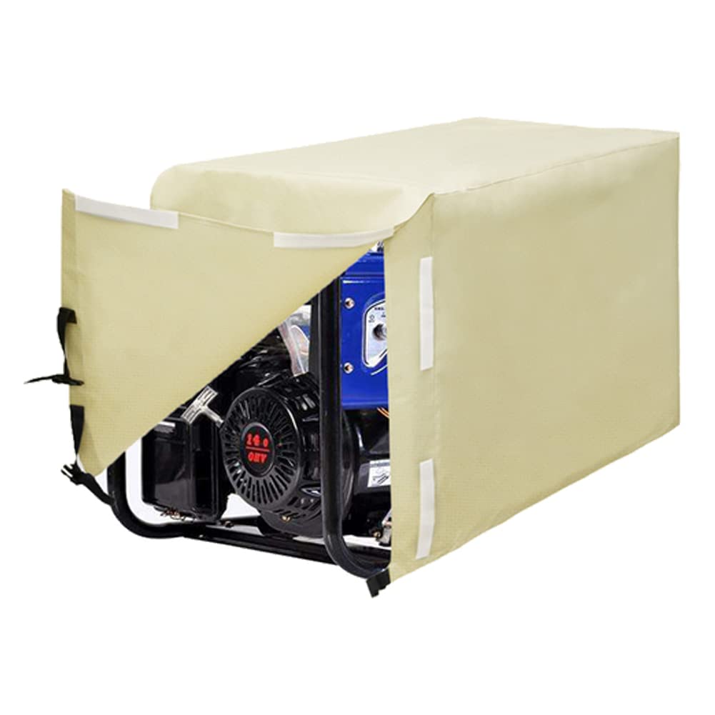 Gicov Generator Cover Heavy Duty Waterproof Universal Portable Generator Protector with Drawstring Suitable for 5000-10000 Watt
