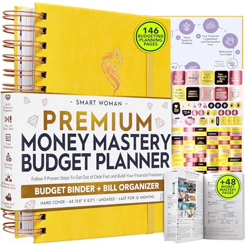 Spiral Budget Planner 2025 and Monthly Bill Organizer with Pockets – A Finance Journal and Debt Tracker for Bill Payments & Savings | A 12-Month Financial Journey to Financial Freedom — image 1