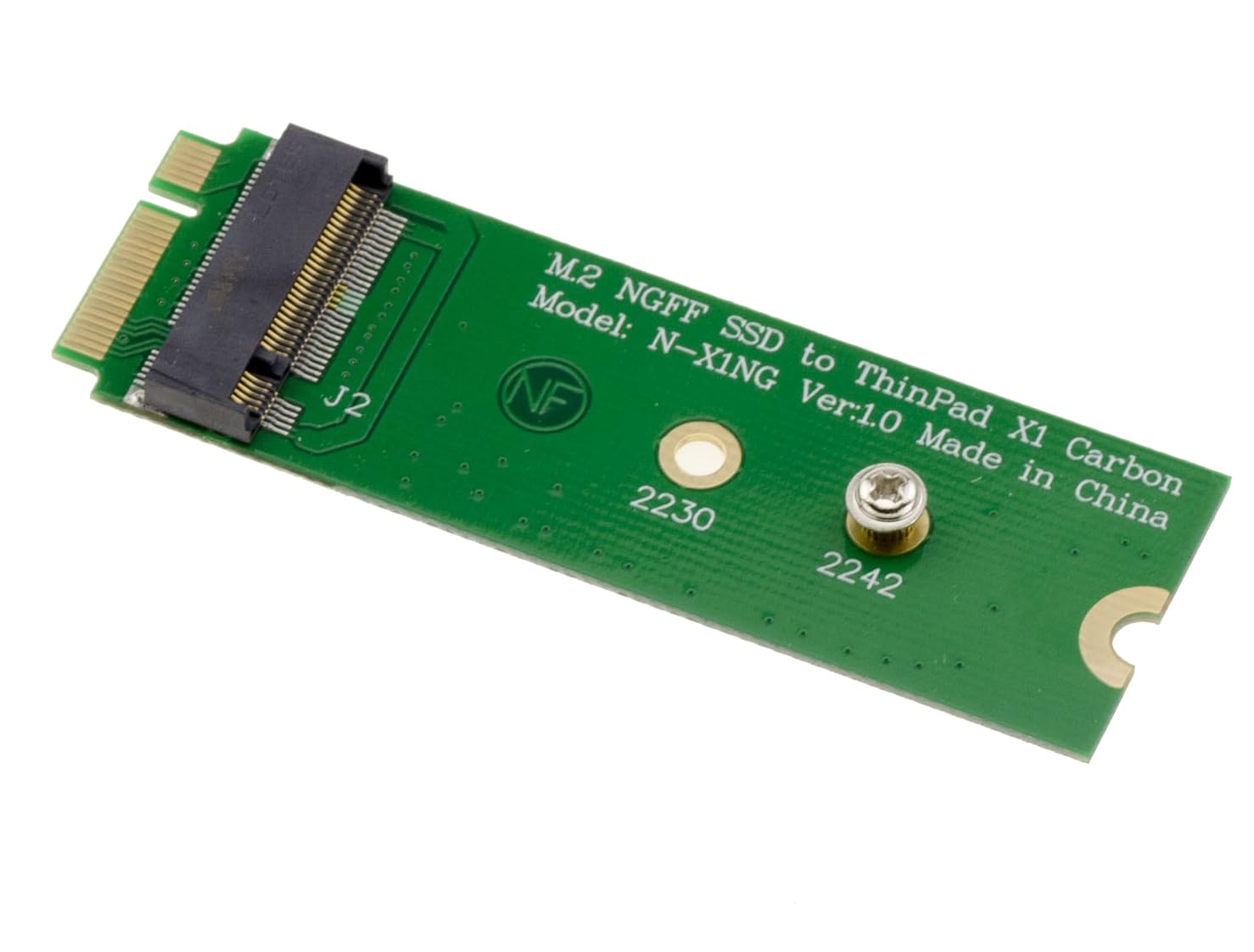 KALEA-INFORMATIQUE M.2 adapter for replacing a Lenovo X1 Carbon Ultrabook-compatible SSD with an M2 SATA SSD