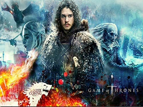 LLWWRR1 Diamond Painting Game of Thrones,Full Square,Movie,Large Diamond Painting Cross Stitch,40X50Cm