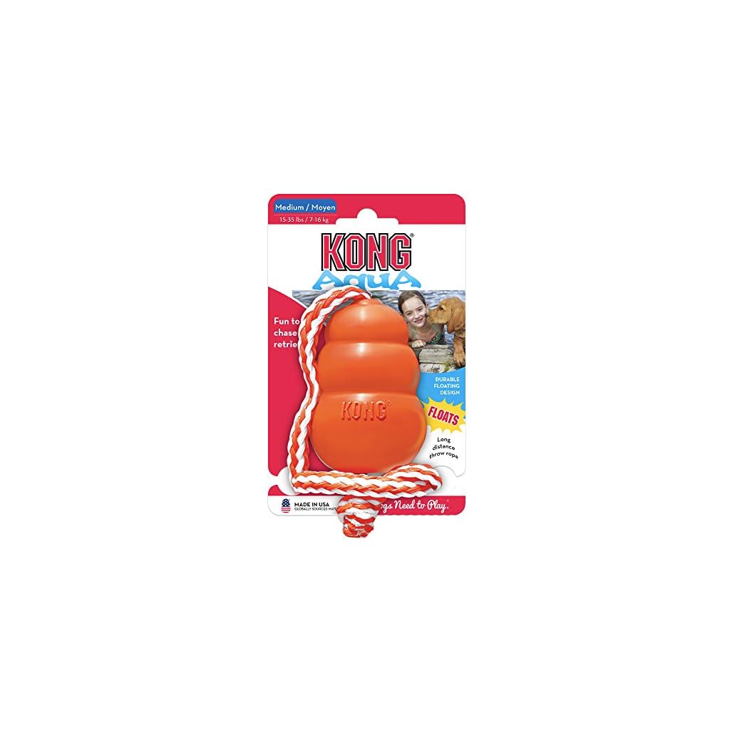 KONG Aqua Floating Fetch Toy for Water Play The Place For Tough