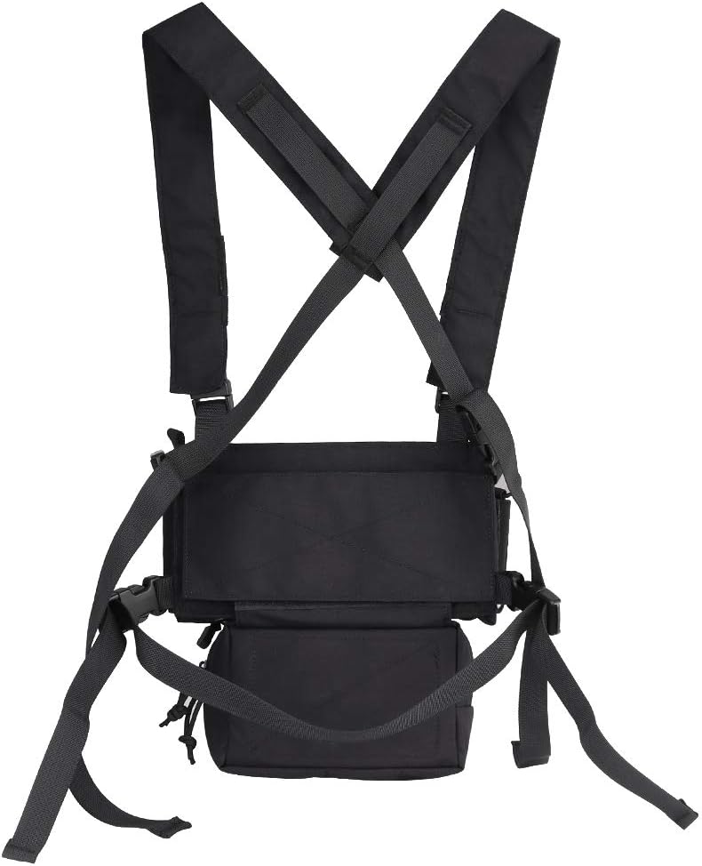 Amazon Com Detech Tactical Vest Army Chest Rig Carrier Armor X Harness Rifle Pistol Magazine Pouch Crx Hunting Equipment Accessories Clothing