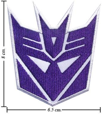 Transformers Decepticon Logoi Embroidered Sew Iron on Patches Great Gift for Dad Mom Man Woman