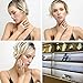 Mytys Retro Vintage Gold Tone Interwined Crossover Crystal Fashion Statement Rings (8)