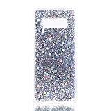 Urberry Samsung Galaxy Note 8 Case, Bling Sparkling Shock-proof Case for Samsung Galaxy Note 8 with a Free Screen Protector (Silver)