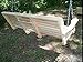 5 Feet Ft FLIP Cup Holder Console Cypress Lumber ROLL Back Porch Swing Made from Rot-Resistant Cypress Eternal Wood Made in The USA - Green Furniture - GO Green