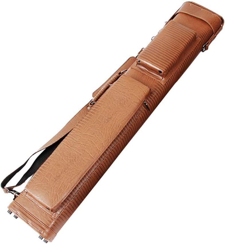 WXS 87CM Pool Cue Case, 8 Hole 1/2 Joint Snooker Cue Bag, PVC Centre Joint Cue Case Billard Accessories-Holds 3 Butts and 5 Shafts