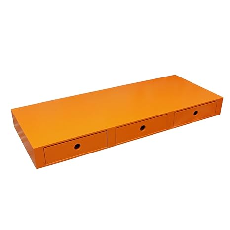 Best Value Here One Black White 60cm 3 Drawers Floating Shelf