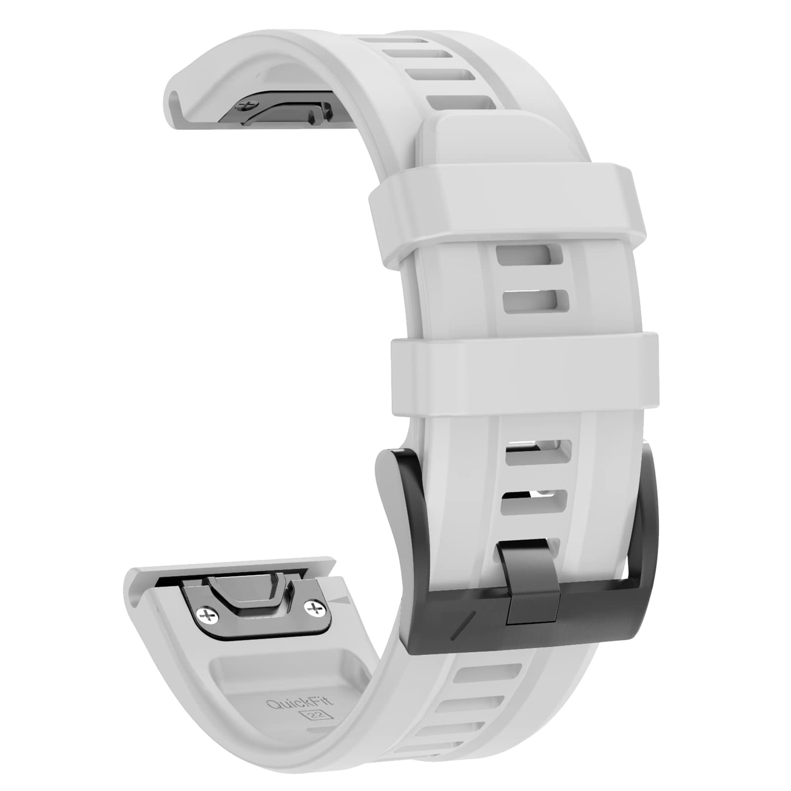 ISABAKE Watch Strap for Fenix 8 47mm/7/6 Pro/5 Plus, 22mm Silicone QuickFit Replacement Band for Approach S60/S62 Smartwatch