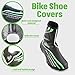 Water Proof Bike Shoe Covers - Bicycle Shoes Protection for Winter Rain and Cold - Overshoes Feet Warmer Booties for Cycling Size 10-11 - Aero Toe