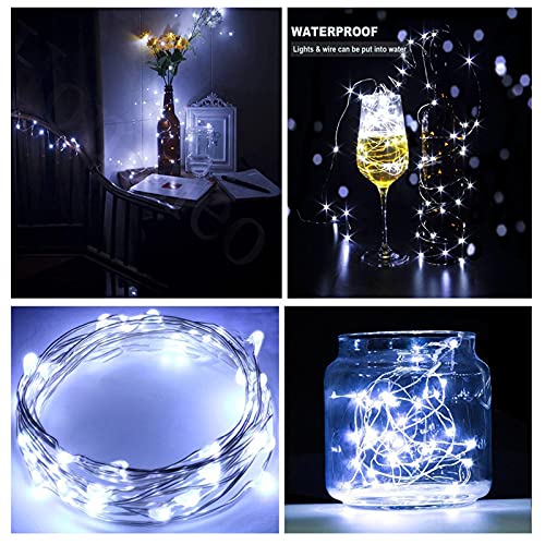 2M 20 Lights Christmas Led String Lights, Battery Operated String Lights Waterproof Led Party Light (B, One Size)