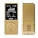 MYMAHDI 8GB Portable MP4 Player MP3 Player Video Player Support TF Card Photo Viewer E-Book Reader Voice Recorder Gold