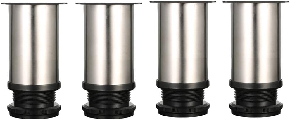 Drenky 4 Pcs Adjustable Legs 80mm Height Cabinet Legs Table Legs Furniture Legs