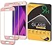 [2-Pack] Jasinber [Full Screen Cover] Tempered Glass Screen Protector for Samsung Galaxy A5 2017 - Pink