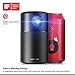 Nebula Capsule, by Anker, Smart Wi-Fi Mini Projector, Black, 100 ANSI Lumen Portable Projector, 360° Speaker, Movie Projector, 100 Inch Picture, 4-Hour Video Playtime, Outdoor Projector-Watch Anywherethumb 1