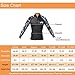 NATYFLY Wetsuit Jacket Long Sleeve Neoprene Wetsuits Top for Men/Women (Blue, X-Large)