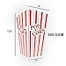 Red and White Popcorn Boxes for Party, Easy Assembling Popcorn Holders from Cestash, Pack of 24, 300 GSM Thick Paper Popcorn Bags for Parties, Picnics, Movie Nights