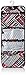 Vera Bradley Women's Cotton Hanging Organizer, Northern Stripes, One Size