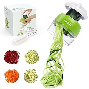 Spiralizer – Handheld Spiralizer Groentesnijder, 4 in 1 Veggie Spiraalsnijder, Zoodle Pasta Spaghetti Maker