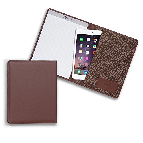 Lefty's Left-Handed Eco-Leather Padfolio Padholder Tablet Sleeve, Brown