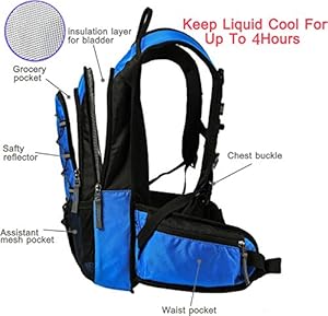 Best Hydration Reservoir: Mubasel Gear Insulated Hydration Backpack with 2L BPA Free Bladder 