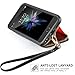 ZVE Case for Apple iPhone 6s / 6 - Black Leather Folio Wallet Case with Card Holder, Wrist Strap, 4.7 inch, Unisex