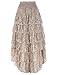 Multi Layered Ruffles Irregular Vintage Steampunk Long Skirts for Women L~XXXL , BP221-1