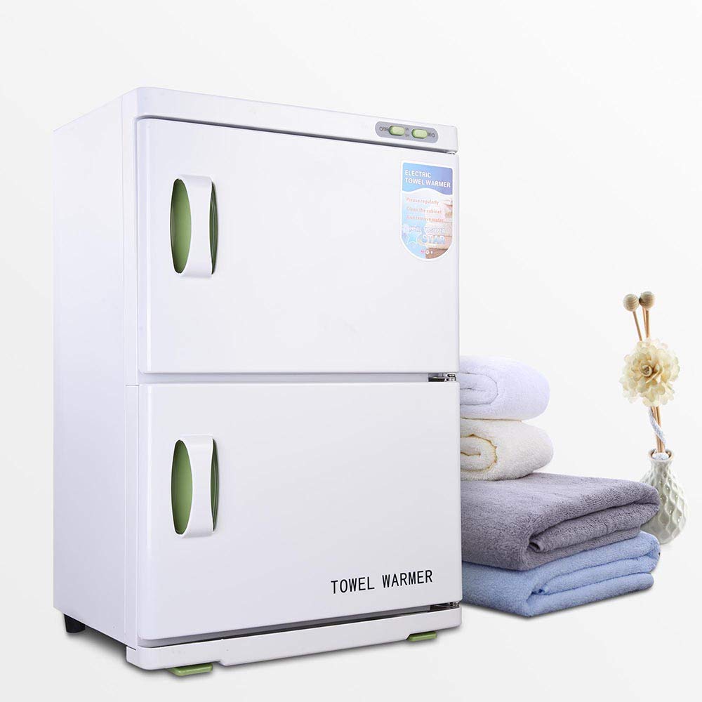 AW 46L 2in1 Electric Dual Cabinet Hot Towel Warmer Heat Machine Facial Skin Spa Massage Nail Beauty Salon Barbershop Equipment: Beauty