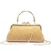 LOVEVOOK Evening Bag Clutch Purse for Wedding with Rhinestones Gold