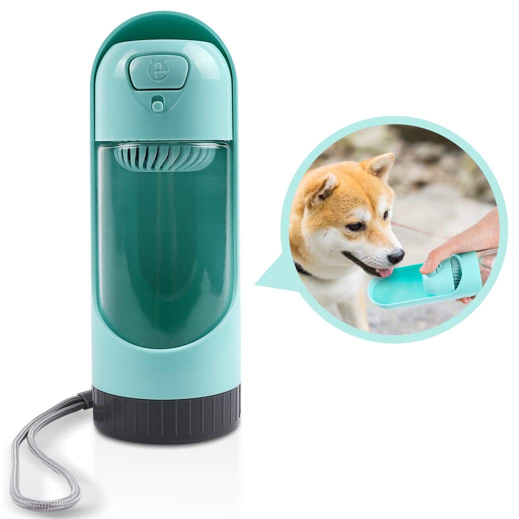 Vech Dog Water Bottle, Portable BPA-Free Pet Water Dispenser with Activated Carbon Filter, Leak-Proof, Retractable Puppy Drink Cup for Outdoor Walking, Hiking, Travel